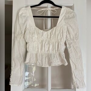 Wayf Gathered Bustier Top
